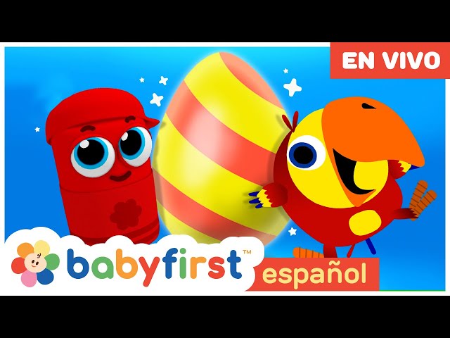 Primeras palabras para niños | Nuevas Palabras con Larry el loro | Huevo Sorpresa | Baby First TV