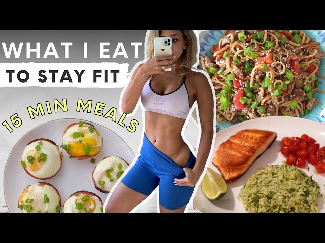 What I eat in a day // 15 min meals - QUICK & EASY