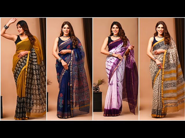 Handloom Kota Doriya Saree Collection | Kota Cotton Sarees #shopnow #kotasarees #kotadoriya