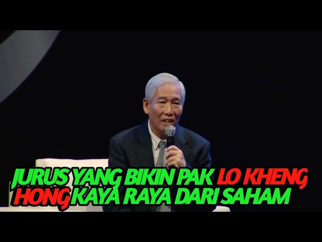 JURUS INI BISA BIKIN PAK LO KHENG KAYA RAYA DARI SAHAM