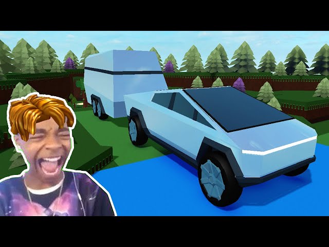 Roblox (CYBERTRUCK troll Boat) IN BUILD A BOAT Funny Moments Memes 2