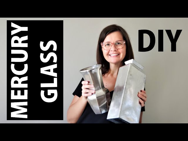 DIY Faux MERCURY Glass Upcycled Home Decor | Get a high end look with only spray paint and vinegar