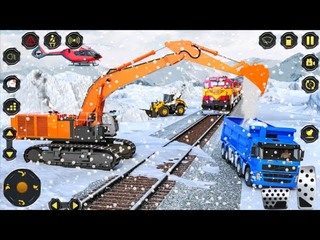 Train Track Builder Simulator - City Construction JCB Game 3D - Android Gameplay