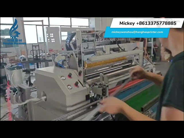 POS ATM cash register thermal paper slitting rewinding machine with auto gluing and cutting device