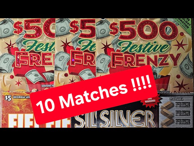 10 Matches 💸 $500 FESTIVE FRENZY/ Silver 7s/ Firey 🔥4s👍🏻