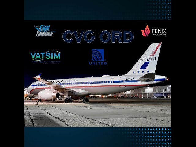 MSFS  Live  - CVG to ORD on UAL2323 // Fenix a320 / VATSIM