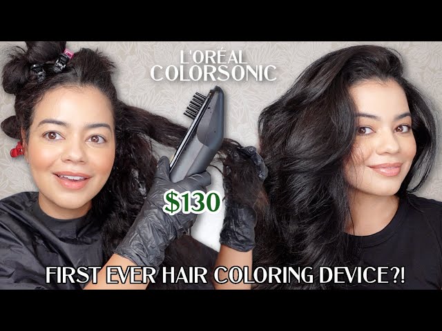 FIRST EVER HAIR COLORING DEVICE?! 😳 THIS L'OREAL COLORSONIC DYES YOUR HAIR FOR YOU! 😱 WORTH $130?!