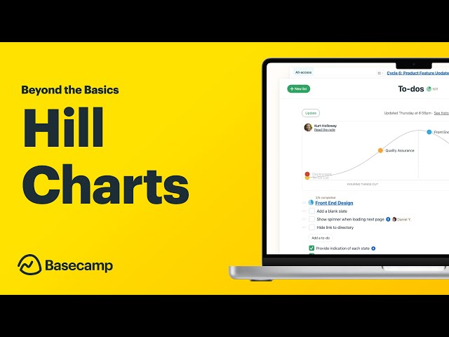 Visually track the progress of tasks with Basecamp Hill Charts