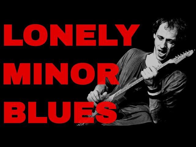 🎸 Lonely Minor Blues Jam | Dire Straits Style Guitar Backing Track in D Minor (12/8 - 176 BPM)