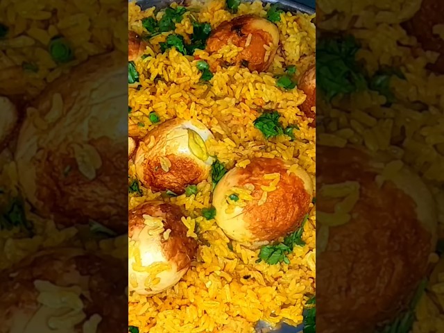 Egg Biryani in pressure cooker #shorts #trending #shortsfeed #ytshots #recipe #eggbiryani #yummy #yt