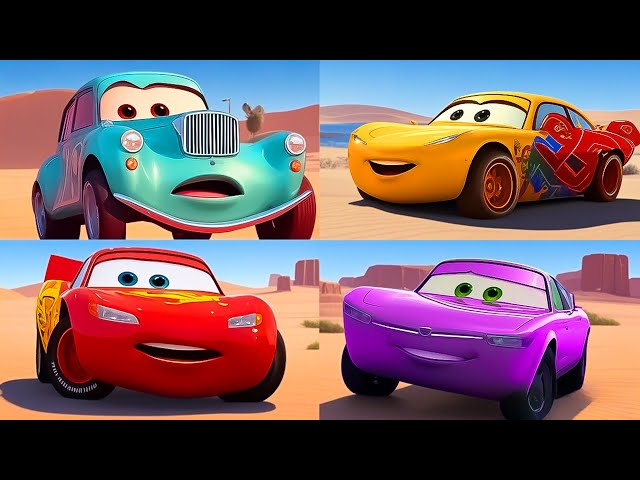 95 Lightning McQueen Color ⚡️ Every Cars on the Road Episode! | Coffin Dance Song (COVER)