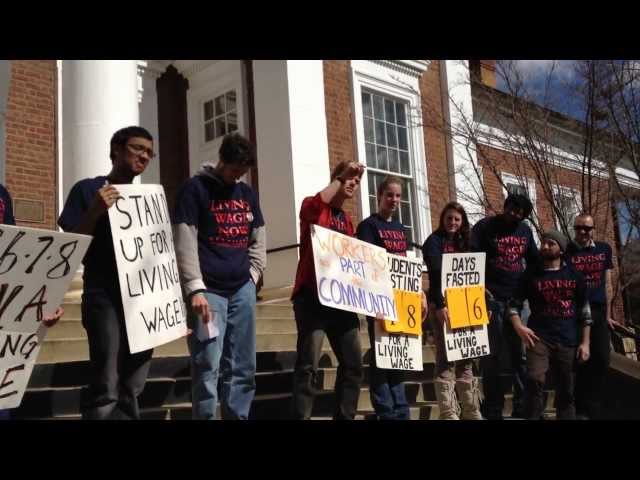 Strikers Speak Truth To Power at UVA - #UVAHungerStrike Day 6