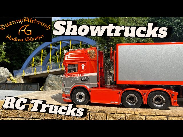 Guenny Airbrush RC Showtruck Treffen Tamiya Modellbau 1/14 Scale