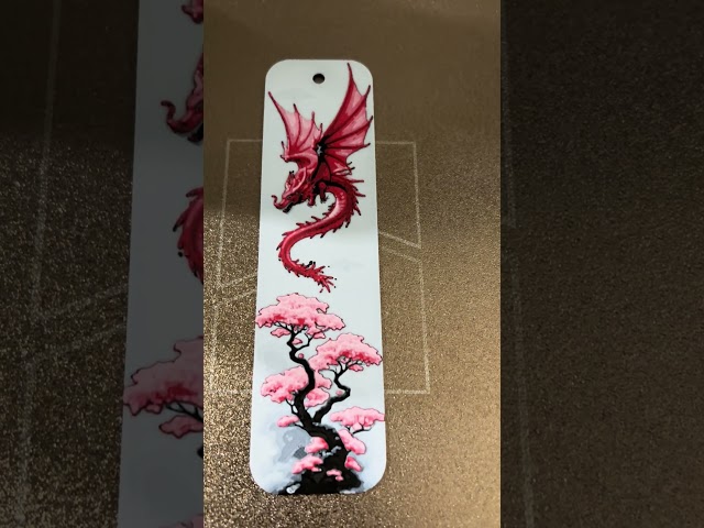 Another Hueforge Dragon Bookmark printed on my Bambu Lab A1 Combo. #dragon #bambulab #hueforge