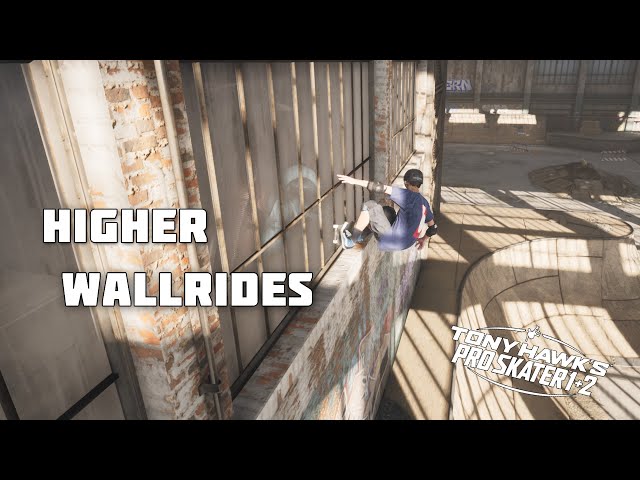 How to get Higher Wallrides - Tony Hawk's Pro Skater 1+2