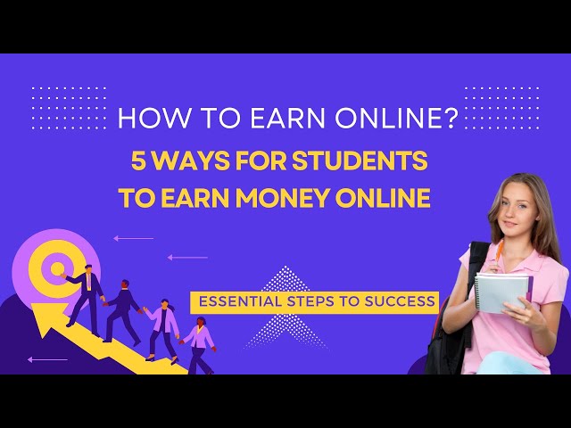 How to Earn Online |Student Money Hacks|Top 5 Ways to Earn Online from Home #earnmoneyonline #money