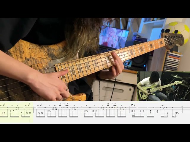 【SLAP Bass Cover with Tab】A Slap Phrase from Ryosuke Nikamoto ベース カバー