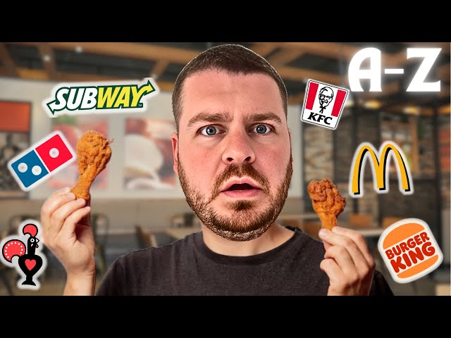 I Did The A-Z FAST FOOD Challenge!!