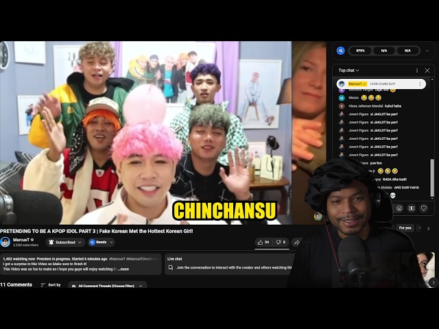 So MarcusT and The Boys PRETEND TO BE A KPOP IDOLS  | MarcusT New Group " CHINCHANSU" LOL