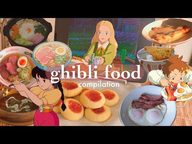 Cooking Studio Ghibli Food in real life 🍽 Ponyo Ramen, Laputa's Beef Stew, Howl's Breakfast and more