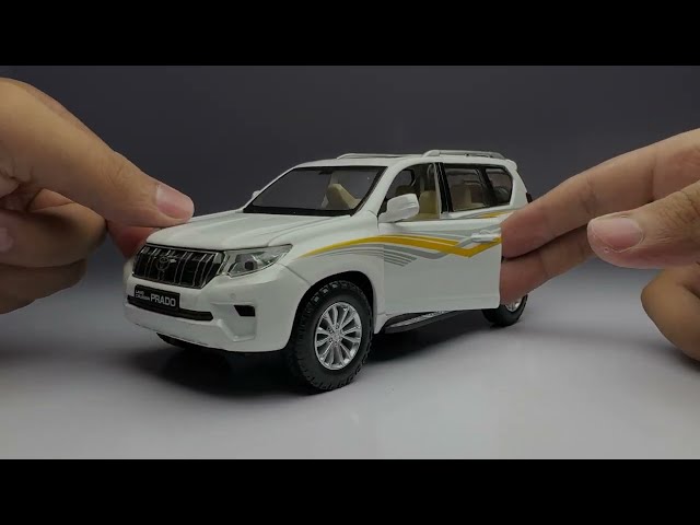 Most Realistic Miniature Toyota Land Cruiser Prado 1:24 Scale Diecast Model Car Unboxing