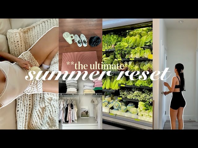 *the ultimate* SUMMER RESET🍓 huge closet cleanout + bucket list & pinterest inspo *productive*