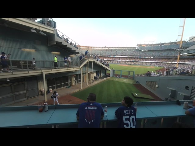 3D VR180 Dustin May Bullpen Warmup before Padres start 9/3/2022 Oculus SBS Cardboard Vive 4K