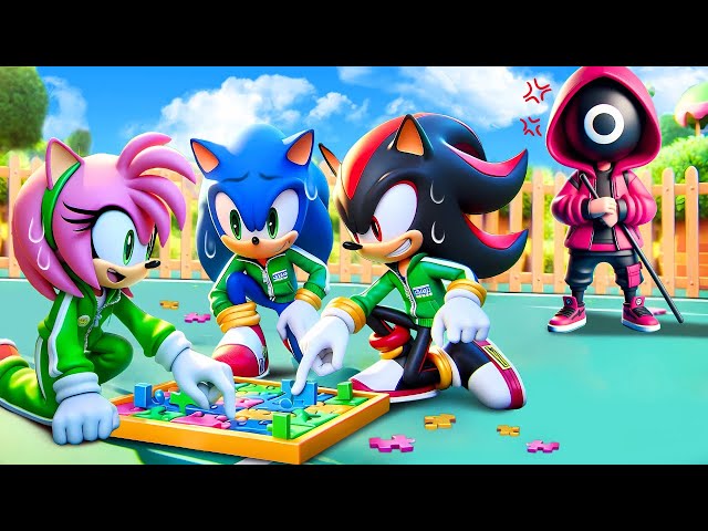 Will SONIC Solve The Puzzle? Be Careful With SHADOW!! | Sonic The Hedgehog 3 Animation x Squidgame 2