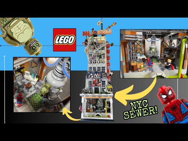 Lego Daily Bugle Sewer Lizard Lab MOC!! / Set Expansion!!