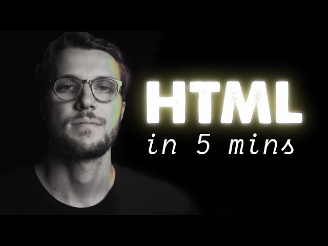 HTML in 5 minutes