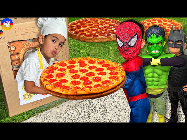 Littlehenleycool Opens a Drive Thru Pizza Store! | Pretend Play for Kids