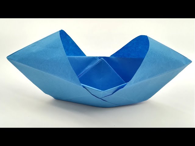 Paper Boat Making Tutorial - Origami Boat Super Easy Instruction Video For Kids