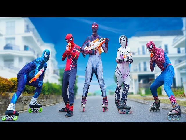 TEAM SPIDER-MAN vs BAD GUY TEAM #2 | MANSION BATTLE ( Fighting Bad Guy ) - TeamSpider TV