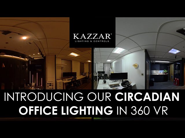 Experience Circadian Lighting for Offices | 360° Office Demo with Kam Dhatt | Kazzar Lighting