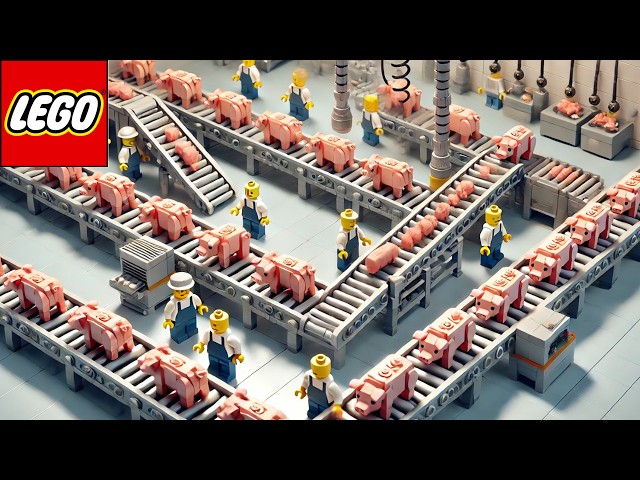 Lego Factory: Pig Meat Production Line! 🐖🏭