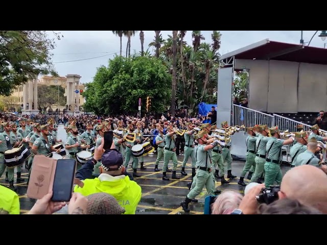 Desembarco der spanischen Legión in Málaga 2024 bei der Semana Santa