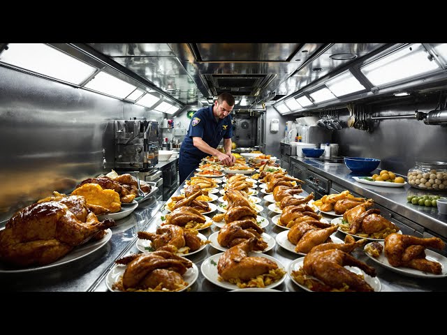 How U.S. Submariners Prepare 1,000 Meals a Day in Tiny Kitchen