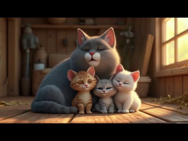 Mother Cat Unfair Love Towards Her Kittens 😿 #aicat #cat #catcute #cutecat |  Cat's Quest Land