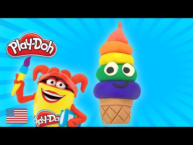 Play Doh Frozen Anna and Elsa Surprise Eggs Ice Cream Rainbow Sparkle Peppa Pig Paw Patrol