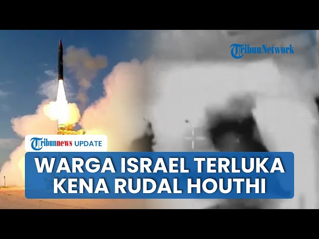 Rudal Houthi Yaman Gempur Jantung Kota Israel, 12 Warga Terluka Terinjak-injak saat Lari ke Bunker