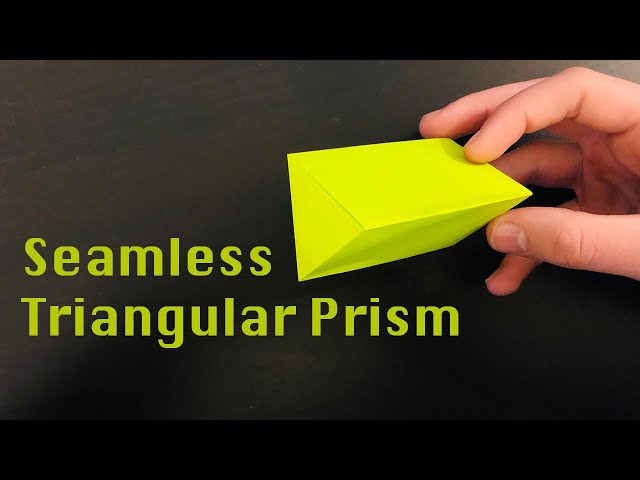 Origami Seamless Equilateral Triangular Prism