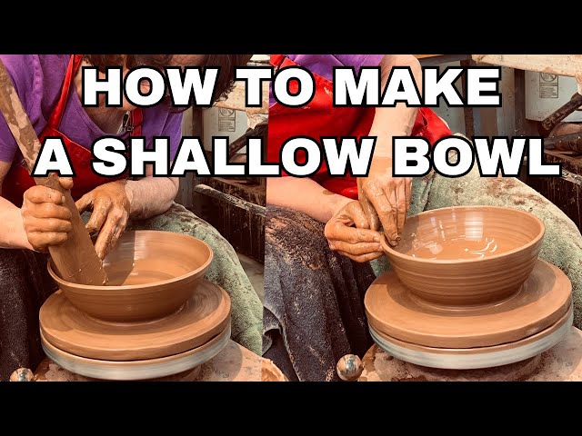 Pottery BOWL Making TUTORIAL. Making a Bowl with a Large Rib and Without.