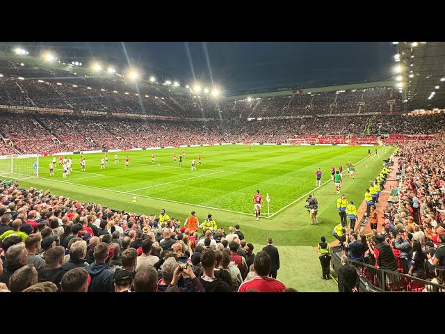 SCENES from STRETFORD END as ZIRKZEE SCORES WINNER AGAINST FULHAM on HIS DEBUT!!