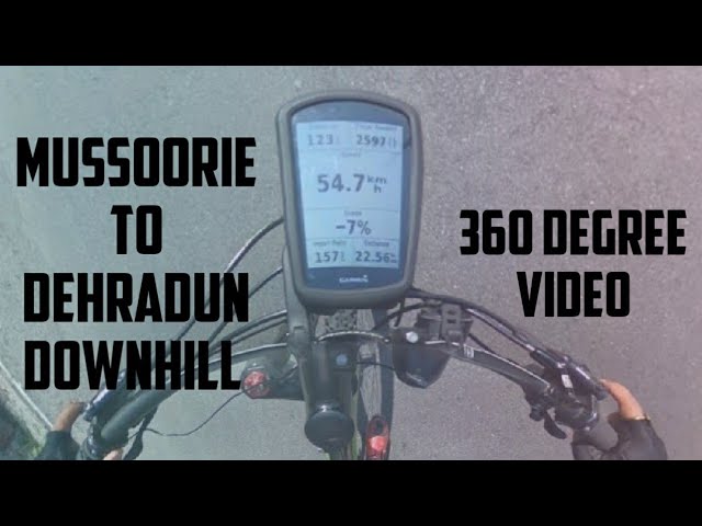 Experience 360 view - Mussoorie to Dehradun Downhill Cycling #prakashcyclist