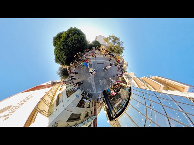 360° 4K |🚶‍♂️Heraklion Old Town Walking Tour – 🌞 Crete's Charming Streets in Full View