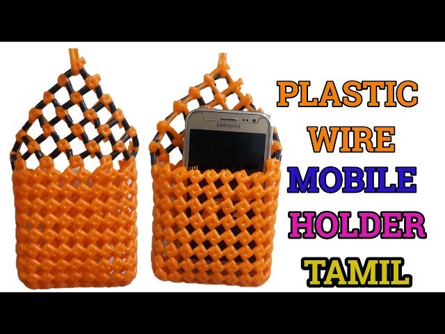 கூடை வயரில் Plastic Wire Mobile holder Tutorial for beginners