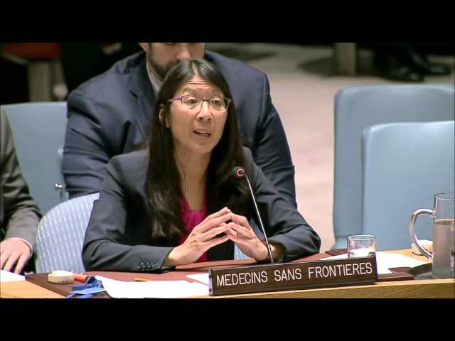 #NotATarget | MSF President delivers powerful message to UN Security Council