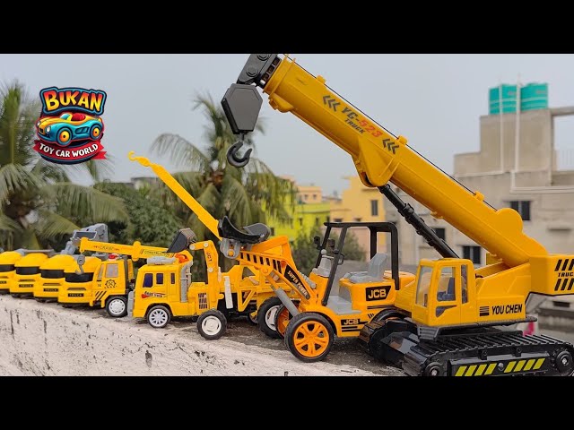 Realistic Construction Vehicles Toys | Scale Model Crane Truck | Bulldozer Toy Vehicles | Part 1