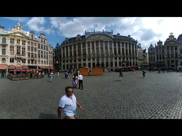 360 Video | Grand Place In Belgium, Brussels HD 2017