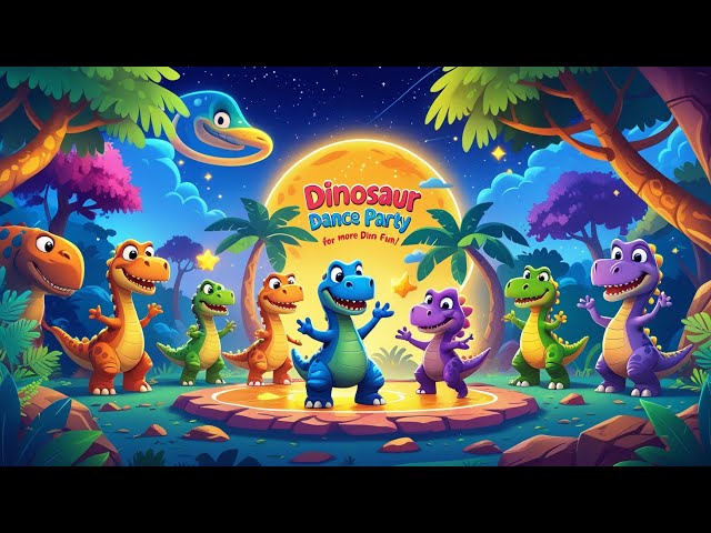 Let’s Dance with Dinosaurs! | Animated Dino Song for Kids #kids #kidssongs #dinosaur #viralvideo #ai